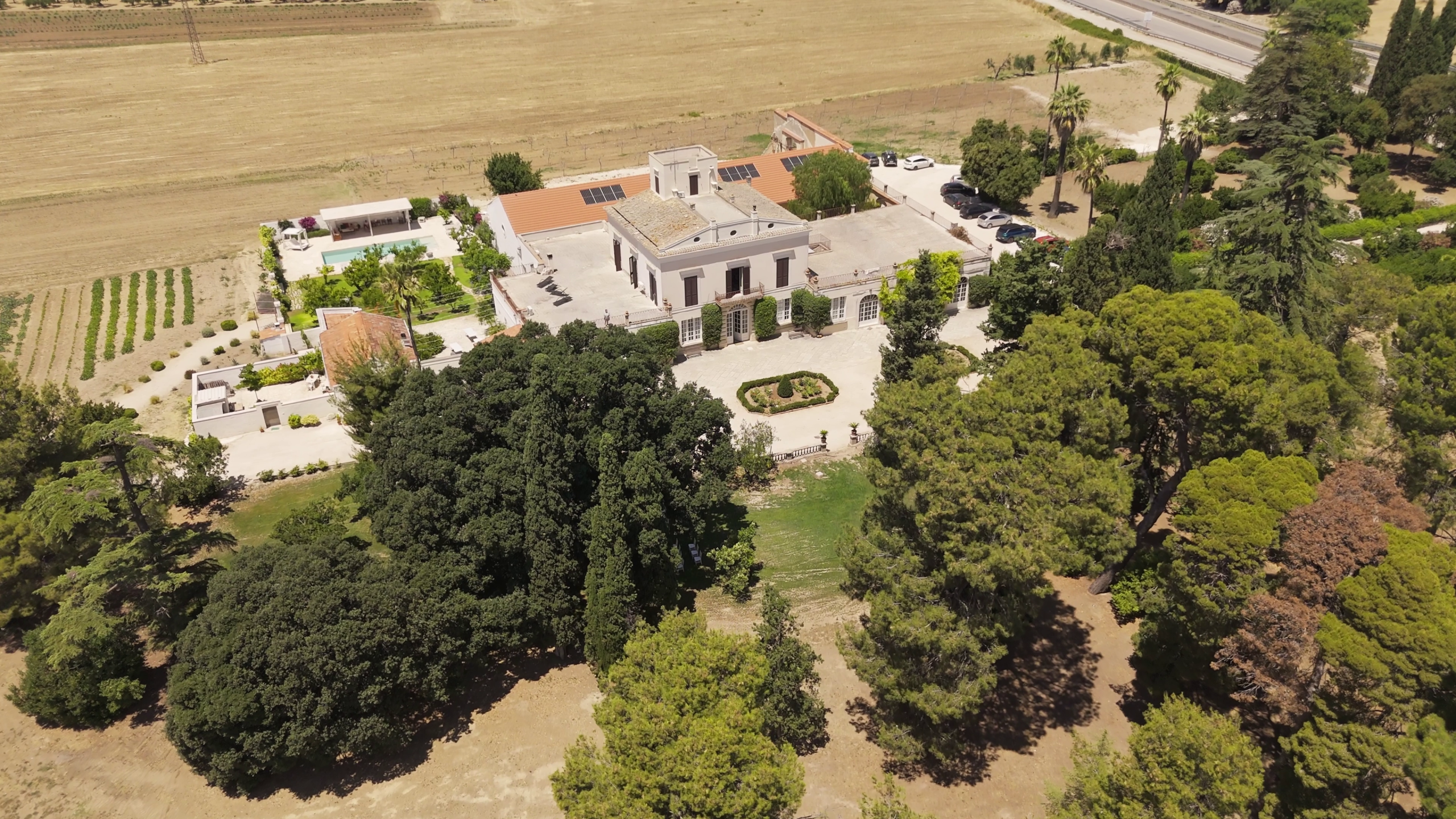 Villa Gioia in Corato, seen from above, a wedding venue in Puglia